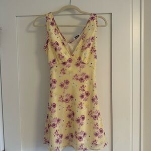 Princess Polly Yellow and Pink Floral Dress